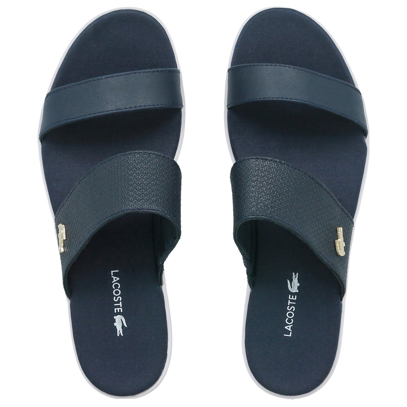 Damskie klapki LACOSTE NATOY 118 1 735caw00458t5 kolor granatowy