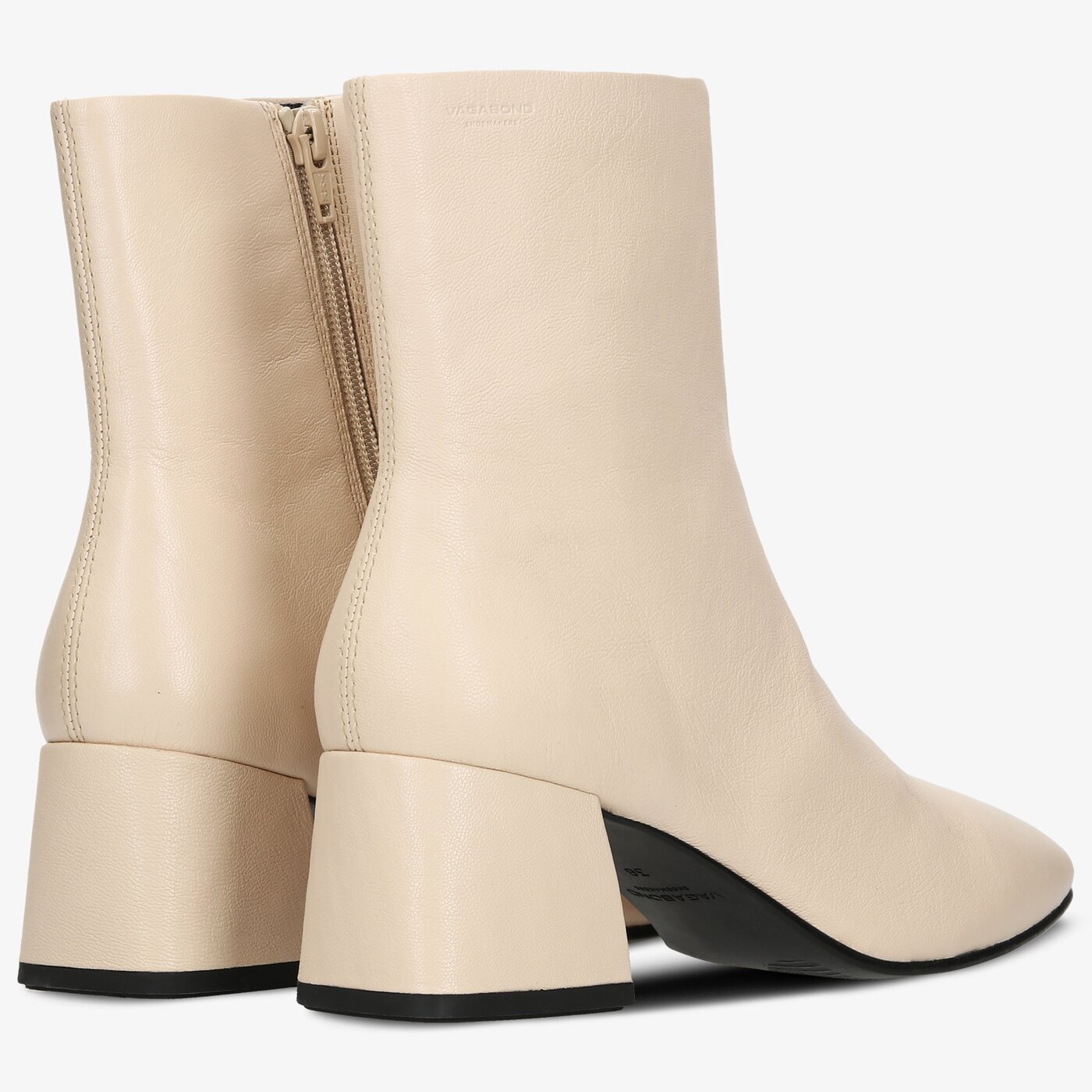 Damskie botki / sztyblety VAGABOND ALICE #451600111# kolor beżowy