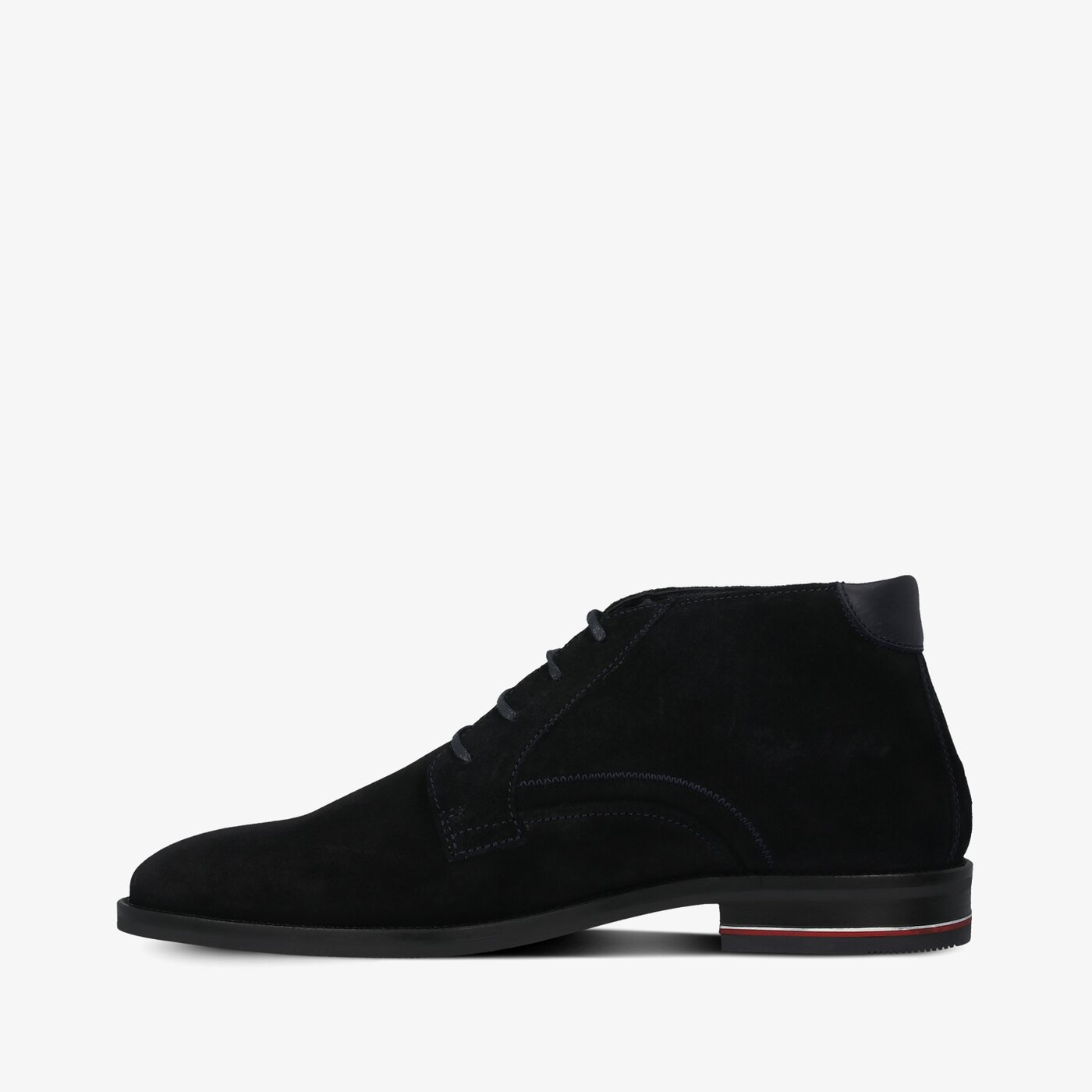 Męskie buty za kostkę TOMMY HILFIGER DOUGLAS 2B1 SIGNATURE HILFIGER SUEDE BOOT fm0fm03111dw5 kolor granatowy