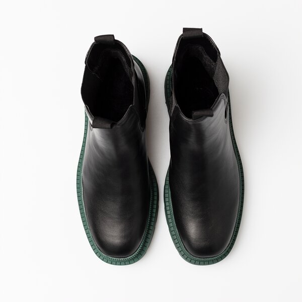 Damskie botki / sztyblety TAMARIS CHELSEA 45 BLK.GRN 1-1-25405-29-071 kolor czarny