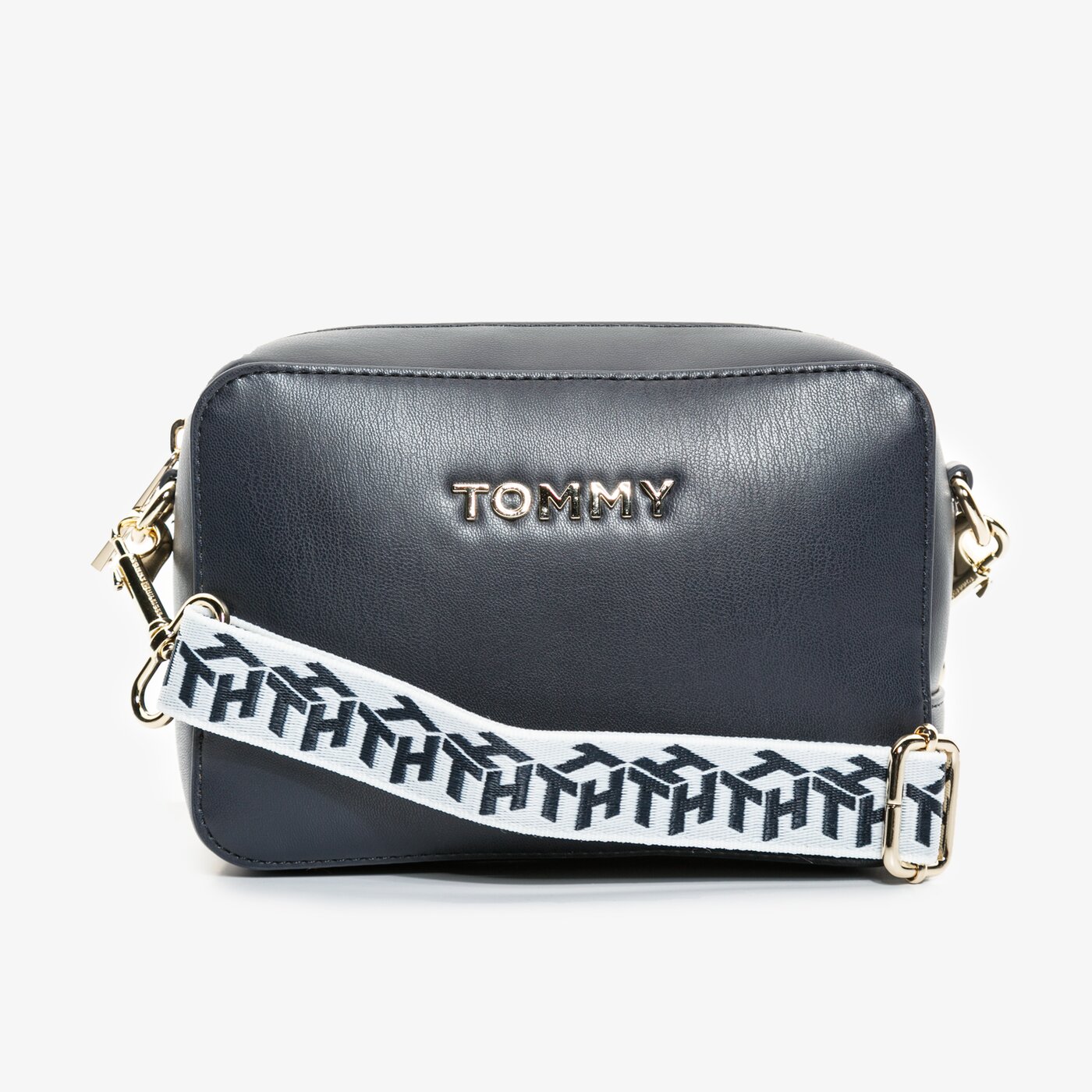 Damska torebka TOMMY HILFIGER TOREBKA ICONIC CAMERA aw0aw07950cjm kolor granatowy