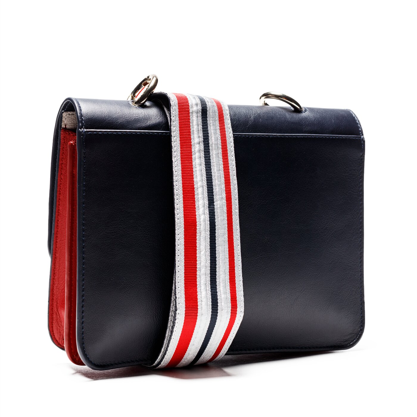 Damska torebka TOMMY HILFIGER TOREBKA TOMMY LEATHER CROSSOVER aw0aw05723902 kolor granatowy