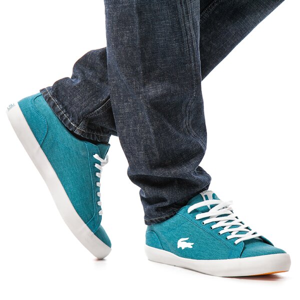 Męskie trampki LACOSTE LEROND WHC  729scm2427bw2 kolor niebieski