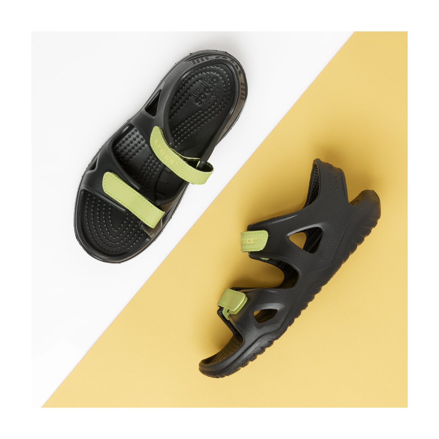 Dziecięce sandały / klapki CROCS SWIFTWATER RIVER SANDAL K 20498809wk kolor czarny