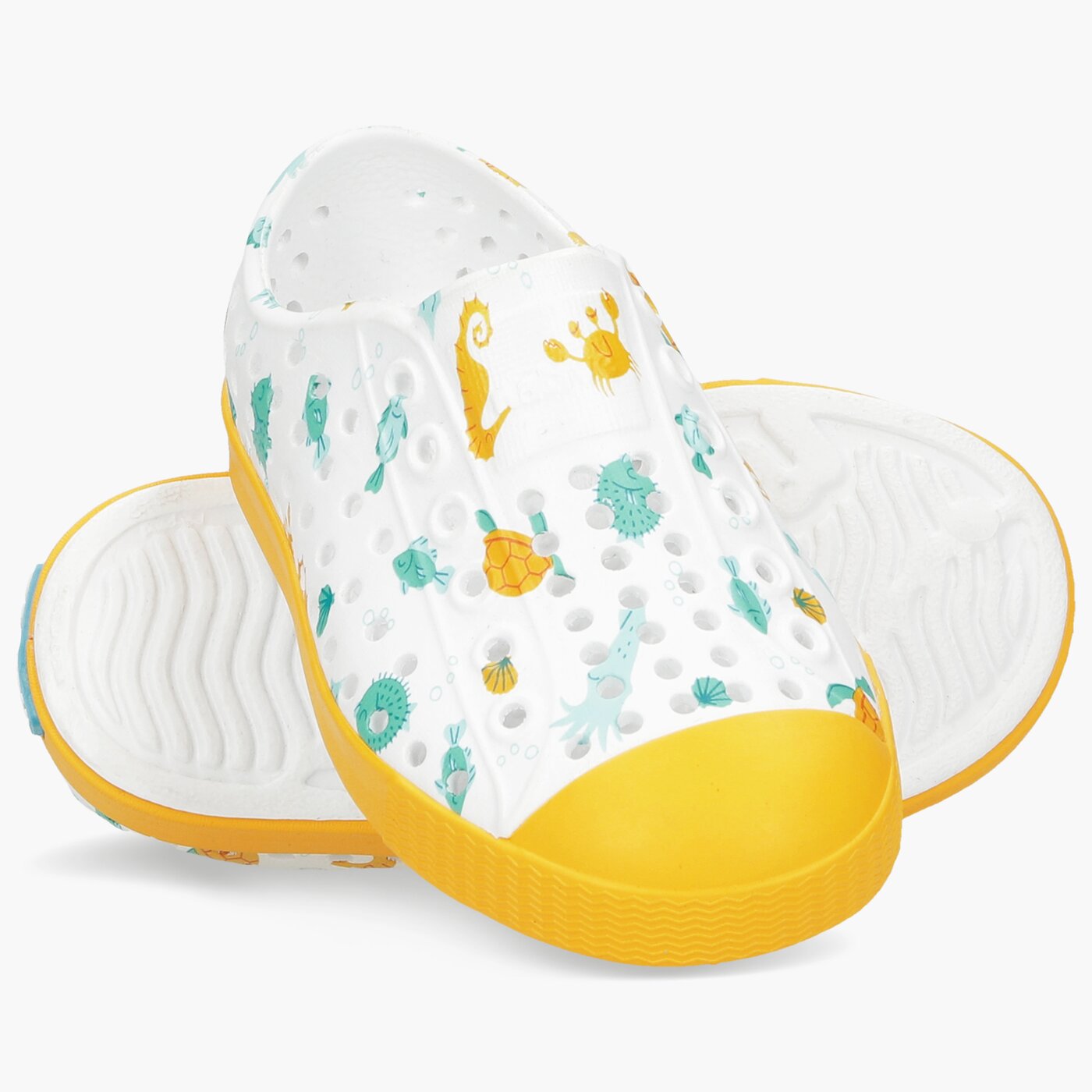 Dziecięce trampki NATIVE JEFFERSON PRINT JUNIOR 12100101-8969 kolor biały