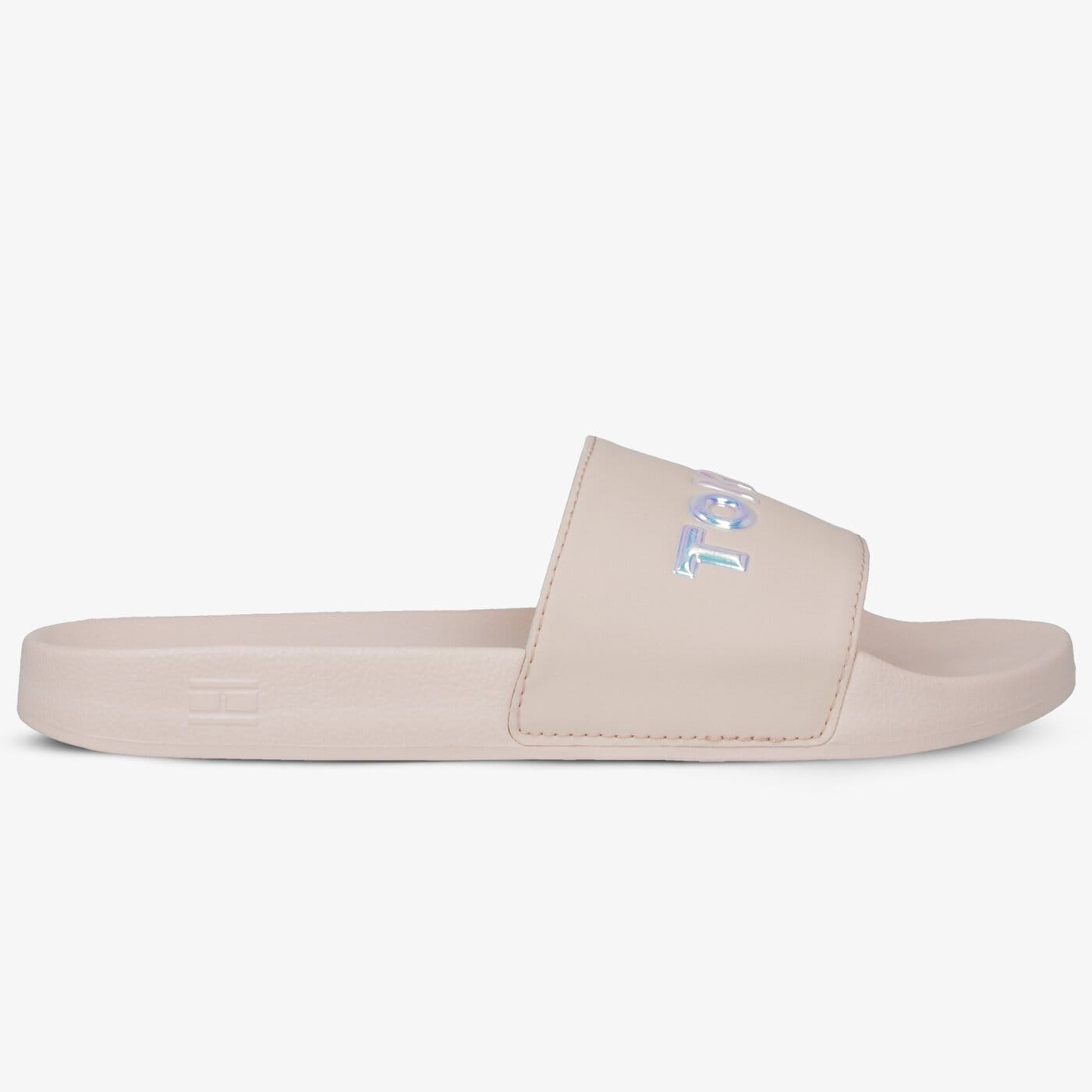 Damskie klapki TOMMY HILFIGER IRIDESCENT DETAIL POOL SLIDE fw0fw04237658 kolor różowy