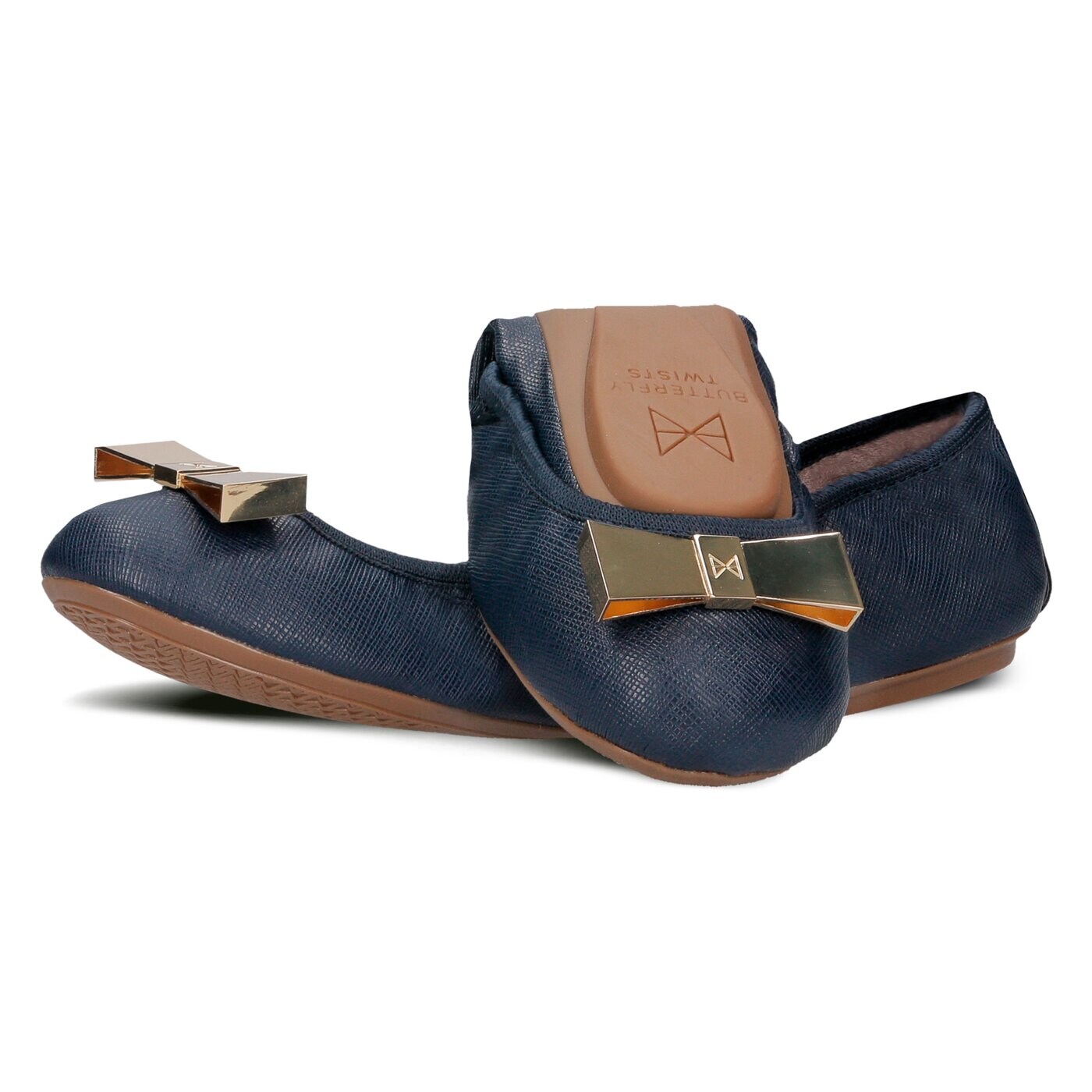 Damskie baleriny (buty) BUTTERFLY TWISTS CHLOE bt21038013 kolor granatowy