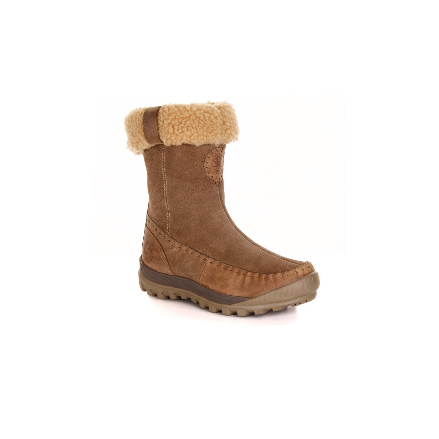 Damskie buty outdoor (trekkingowe) TIMBERLAND EK MOUNT HOLLY ALL LTHR MID ZIP 19629 kolor brązowy