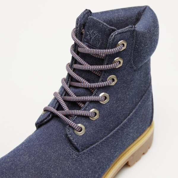 Damskie botki / sztyblety TIMBERLAND PREMIUM 6 INCH LACE UP BOOT tb0a2pj6ep41 kolor granatowy