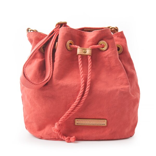 TOMMY HILFIGER TORBA CAS DALLAS SMALL DRAWSTRING bw56927385642 kolor czerwony