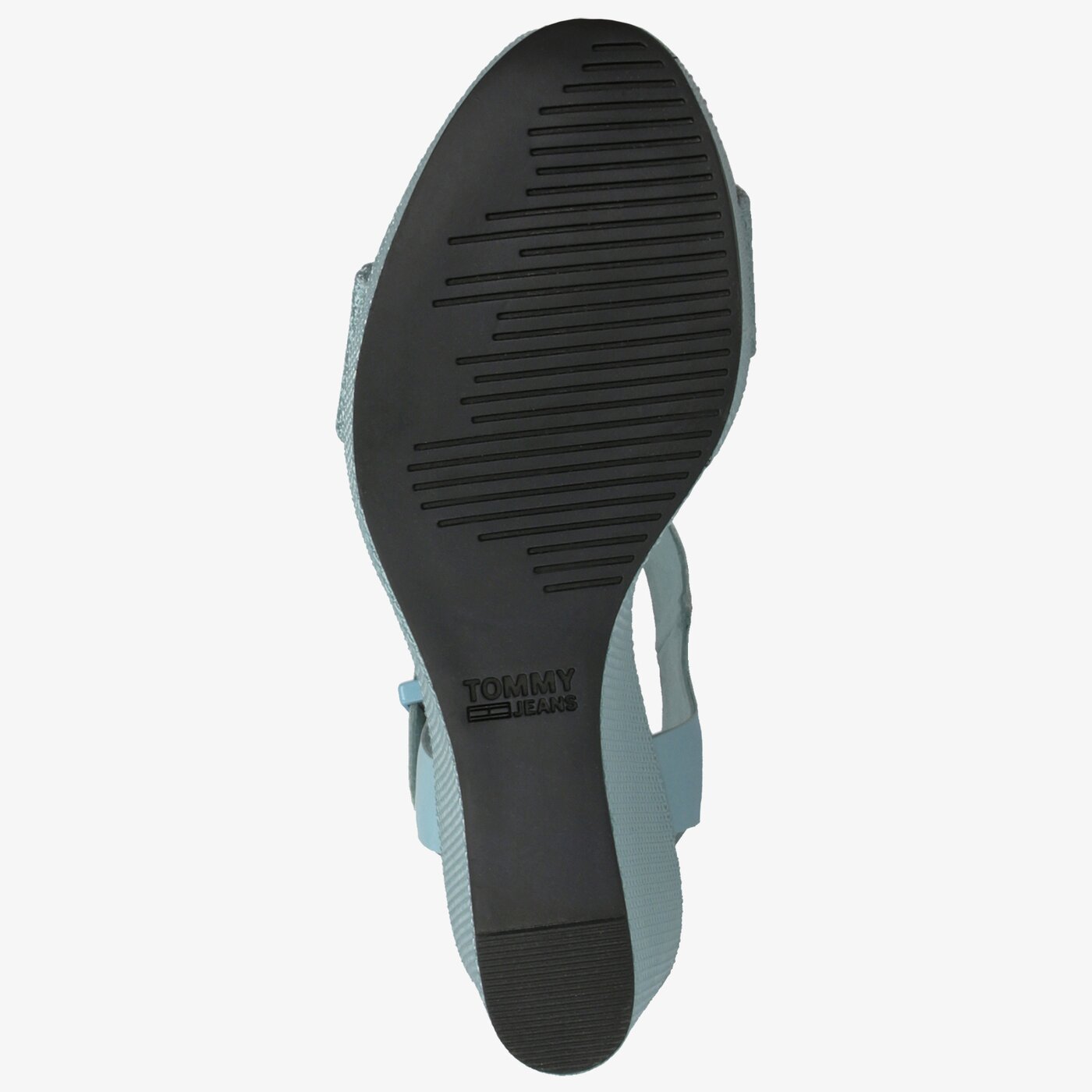 Damskie sandały TOMMY HILFIGER LUNA 29C MATERIAL MIX WEDGE SANDAL en0en00560446 kolor niebieski