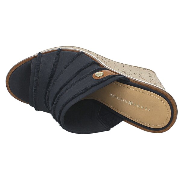 Damskie sandały TOMMY HILFIGER IVANA 4D  fw56818645403 kolor granatowy
