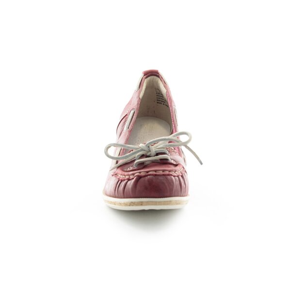 Damskie mokasyny i półbuty TIMBERLAND EK WHITTIER BOAT SLIP-ON 42635 kolor czerwony