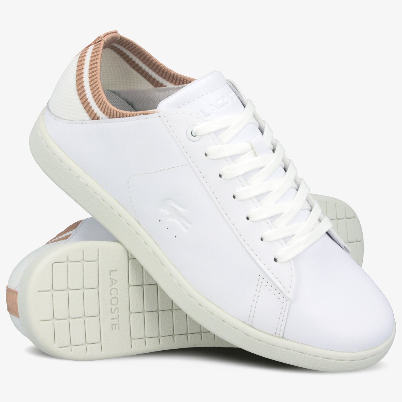 Damskie sneakersy (buty) LACOSTE CARNABY EVO DUO 120 1 SFA  739sfa001183j kolor biały