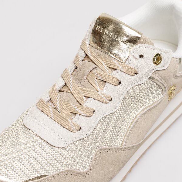 Damskie sneakersy (buty) U.S. POLO ASSN LAYLA layla001w/bei-gol02 kolor biały