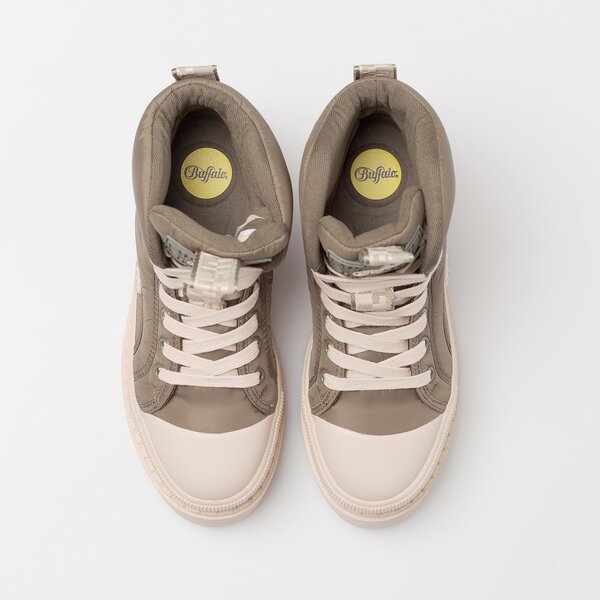 Damskie trampki BUFFALO RAVEN LACEUP MID 1630798 kolor khaki