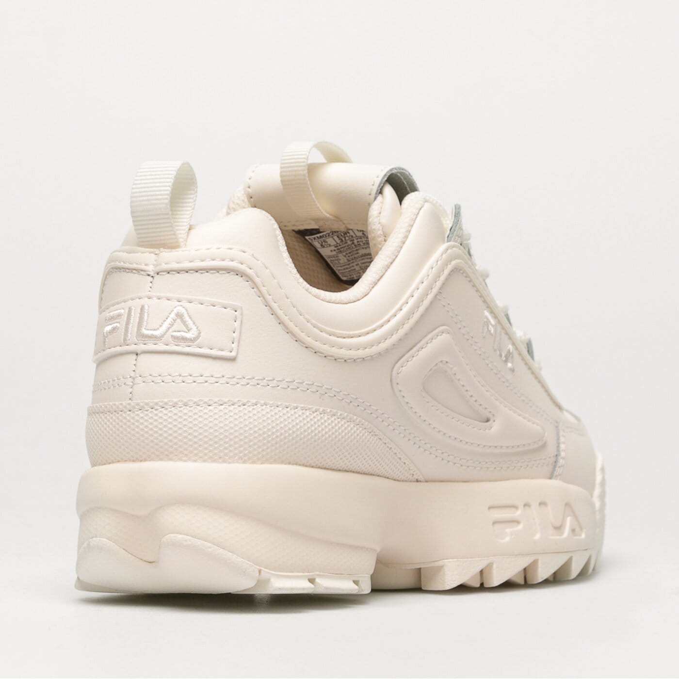 Damskie sneakersy (buty) FILA DISRUPTOR II PREMIUM 5xm02263100 kolor kremowy