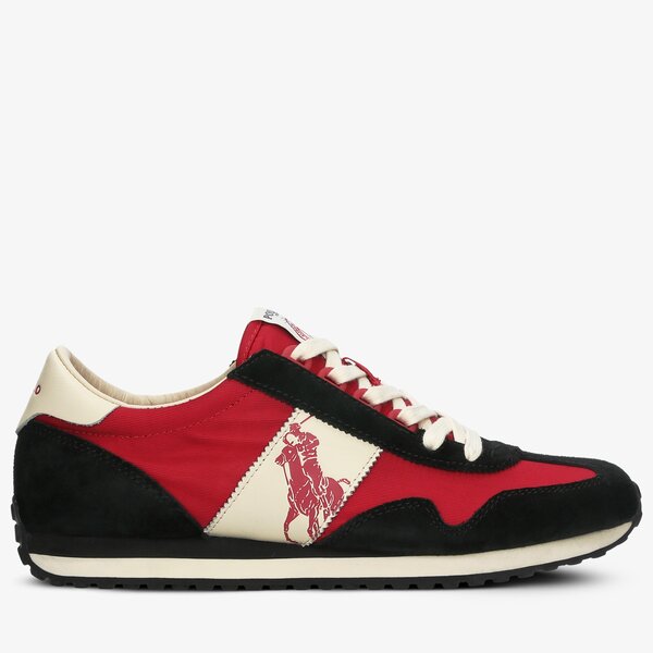 Męskie sneakersy (buty) POLO RL HANFORD LETAHER TRAIN 90 PP 809793816002 kolor czerwony