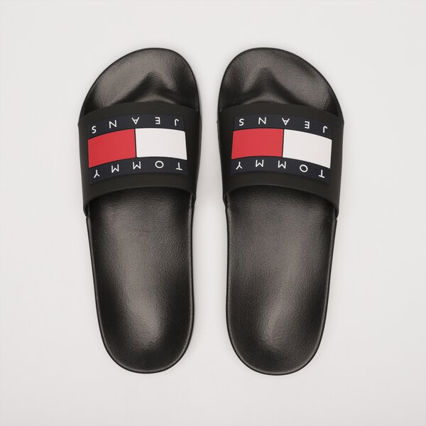 Męskie klapki TOMMY HILFIGER TOMMY JEANS POOL SLIDE ESS em0em01191bds kolor czarny