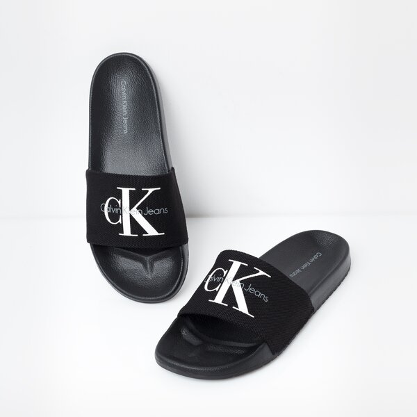 Męskie klapki CALVIN KLEIN VIGGO HEAVY CANVAS se8535blk kolor czarny