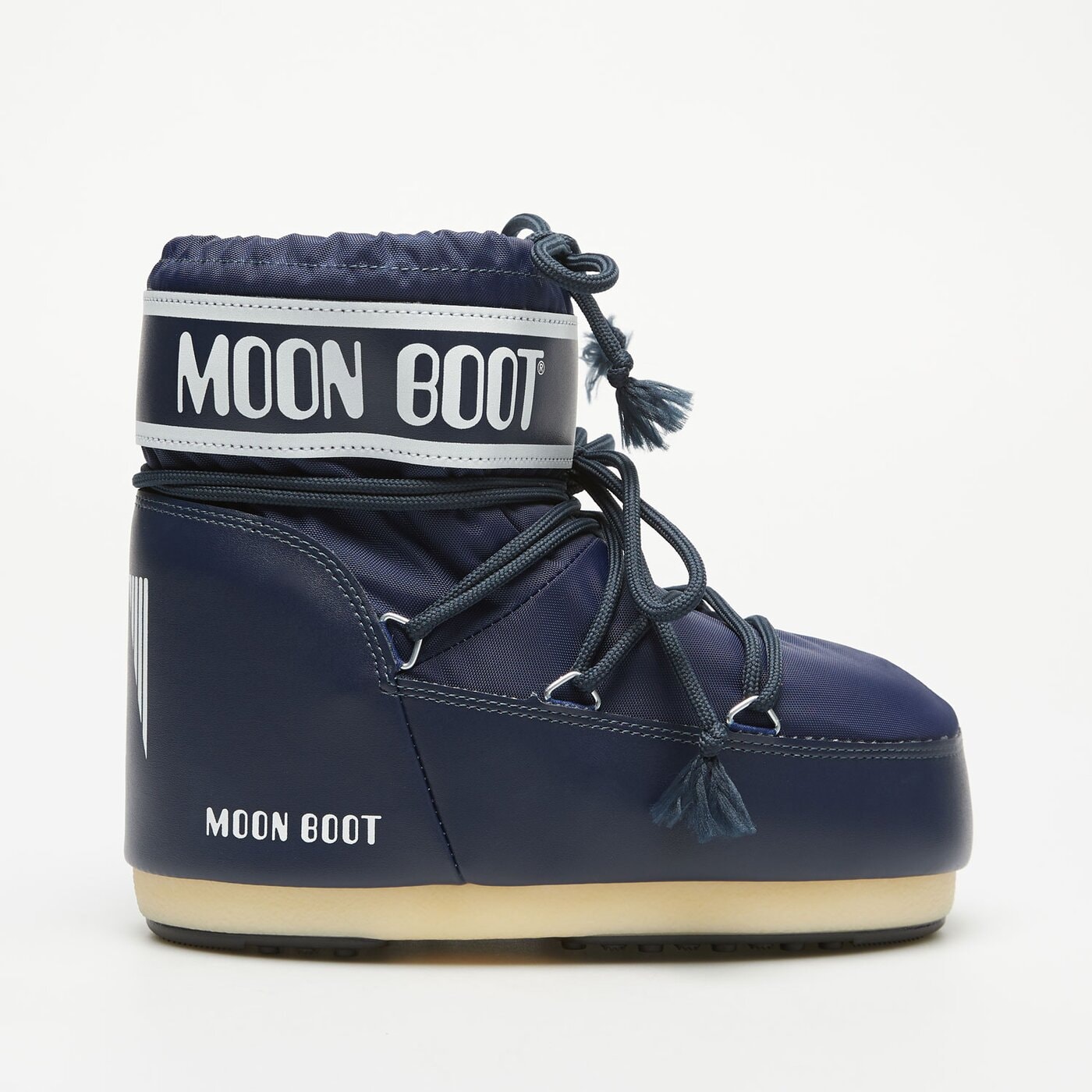 Damskie śniegowce MOON BOOT MB ICON LOW NYLON  80d1409340f003 kolor granatowy