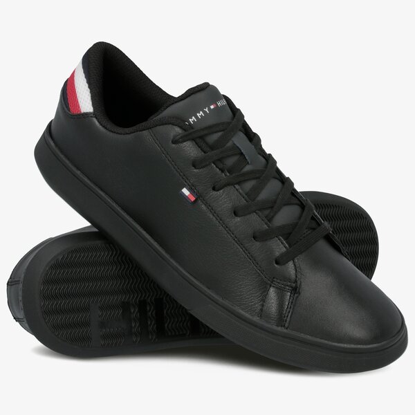 Męskie sneakersy (buty) TOMMY HILFIGER DANIEL 1A2 KNIT DETAIL fm0fm02272990 kolor czarny