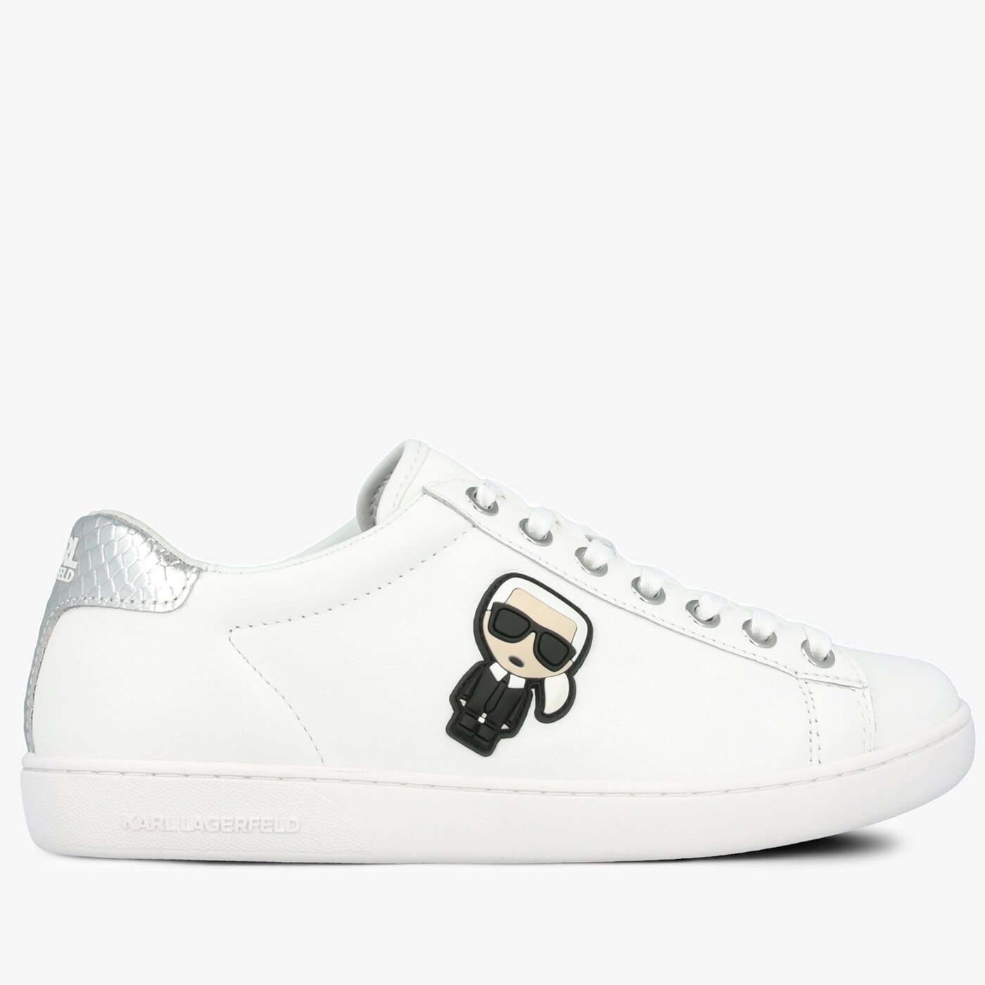 Damskie sneakersy (buty) KARL LAGERFELD KUPSOLE II KARL IKONIC LO LACE kl6123001s kolor biały
