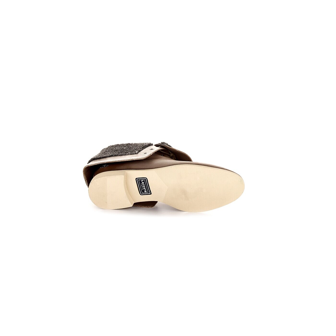 Damskie botki / sztyblety LACOSTE SERENAC 724clw0032158 kolor beżowy