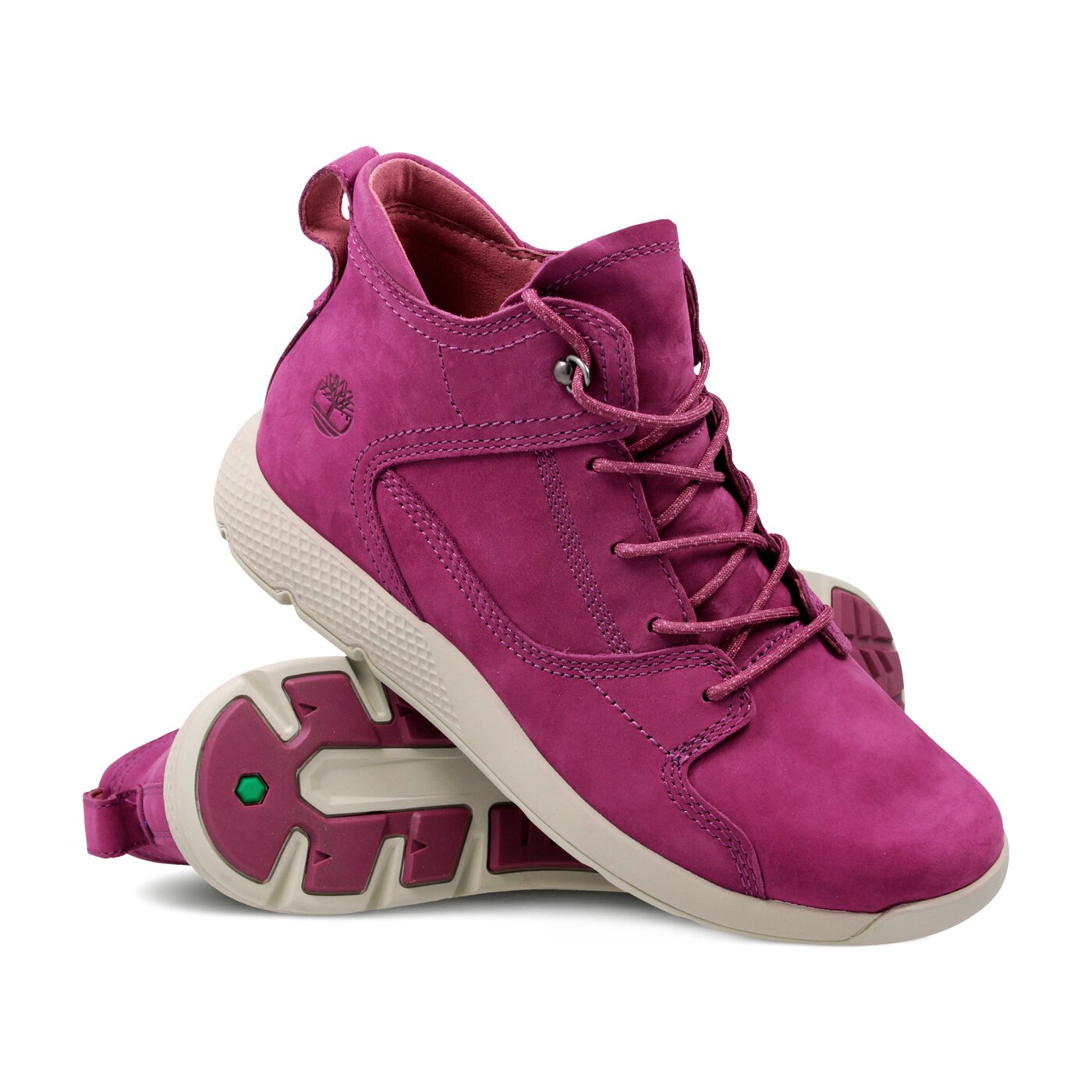 Dziecięce sneakersy (buty) TIMBERLAND FLYROAM LEATHER HIKER a1v4p kolor różowy