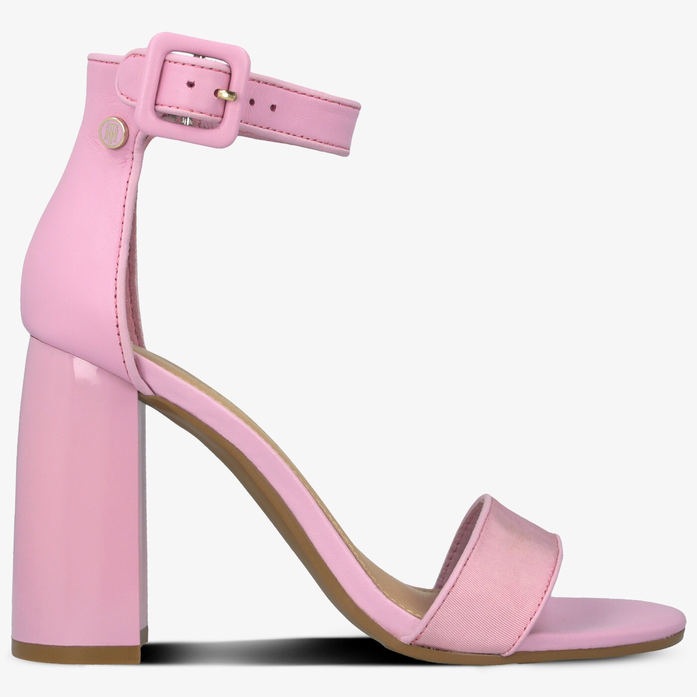 Damskie sandały TOMMY HILFIGER SHATILA 9C1 HEELED SANDAL TOMMY PASTEL fw0fw04116518 kolor fioletowy