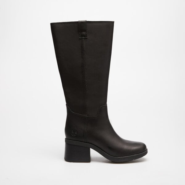 Damskie botki / sztyblety TIMBERLAND BELLEVAUX TALL ZIP UP BOOT tb0a43m8w021 kolor czarny