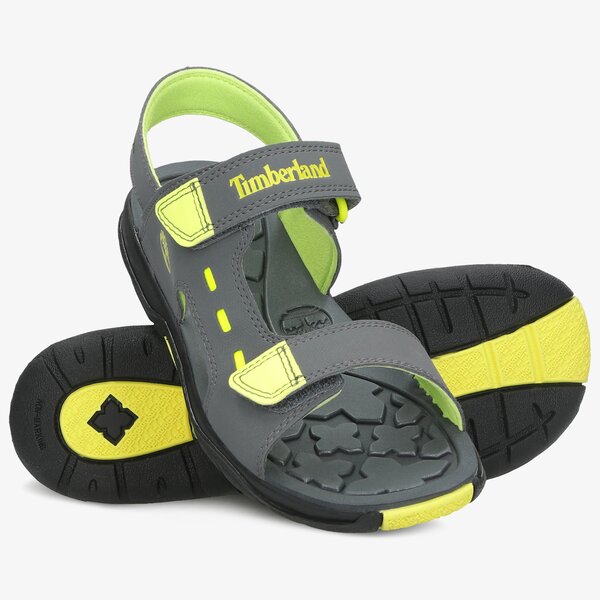 Dziecięce sandały / klapki TIMBERLAND MOSS JUMP 2 STRAP SANDAL tb0a435s0331 kolor szary
