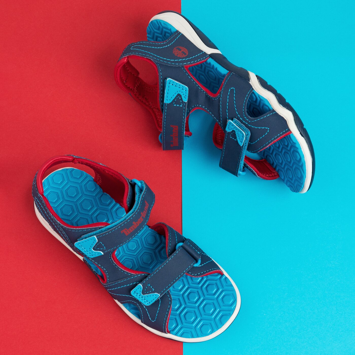 Dziecięce sandały / klapki TIMBERLAND ADVENTURE SEEKER 2 STRAP SANDAL tb02476a4841 kolor granatowy