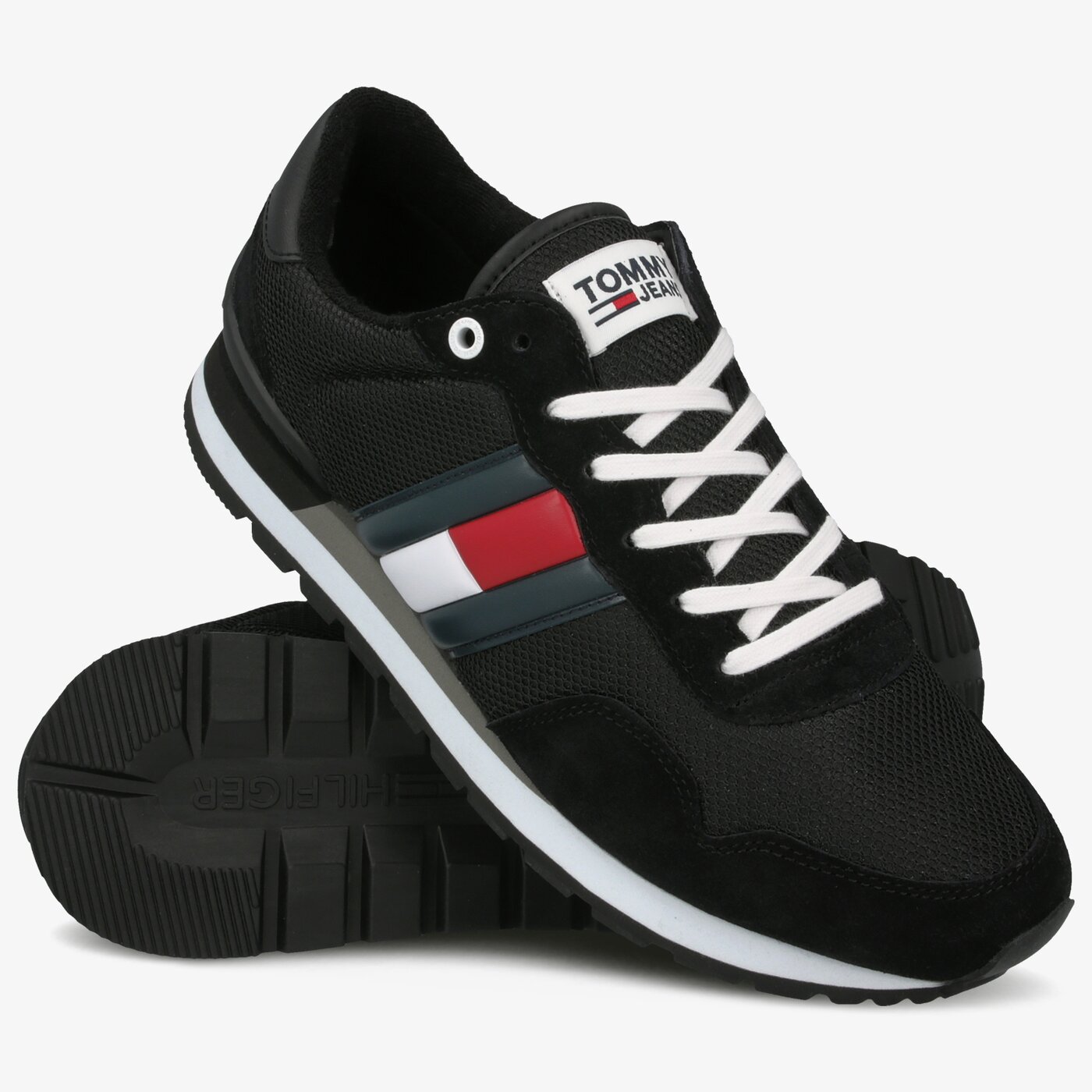 Męskie sneakersy (buty) TOMMY HILFIGER CAUSAL TOMMY JEANS SNEAKER em0em00399bds kolor czarny