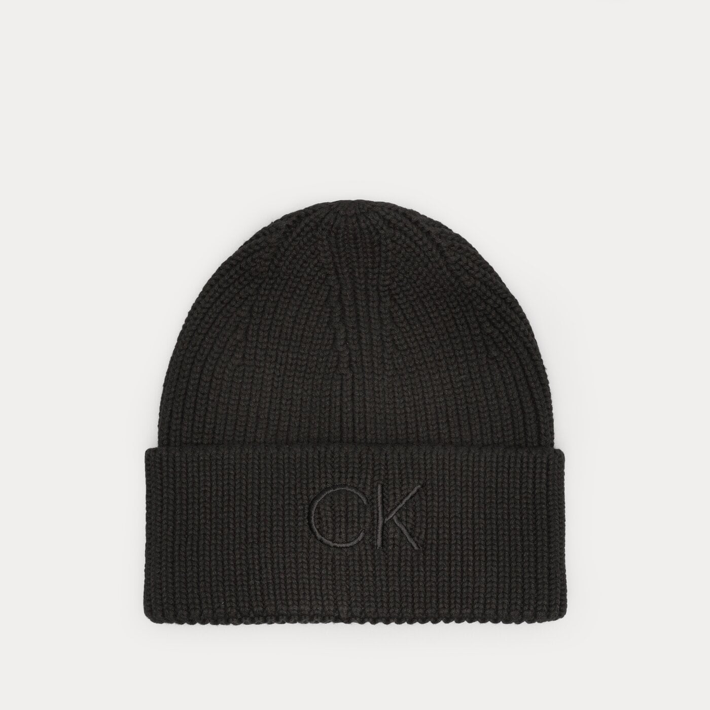 Męska czapka zimowa CALVIN KLEIN CZAPKA RE-LOCK BEANIE k60k608660bax kolor czarny