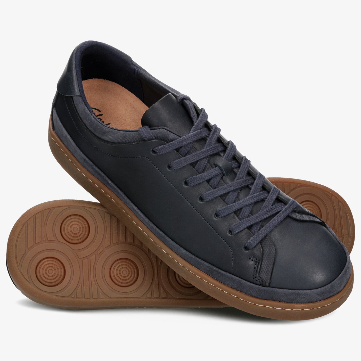 Męskie trampki CLARKS NATHAN CRAFT 26139037 kolor granatowy