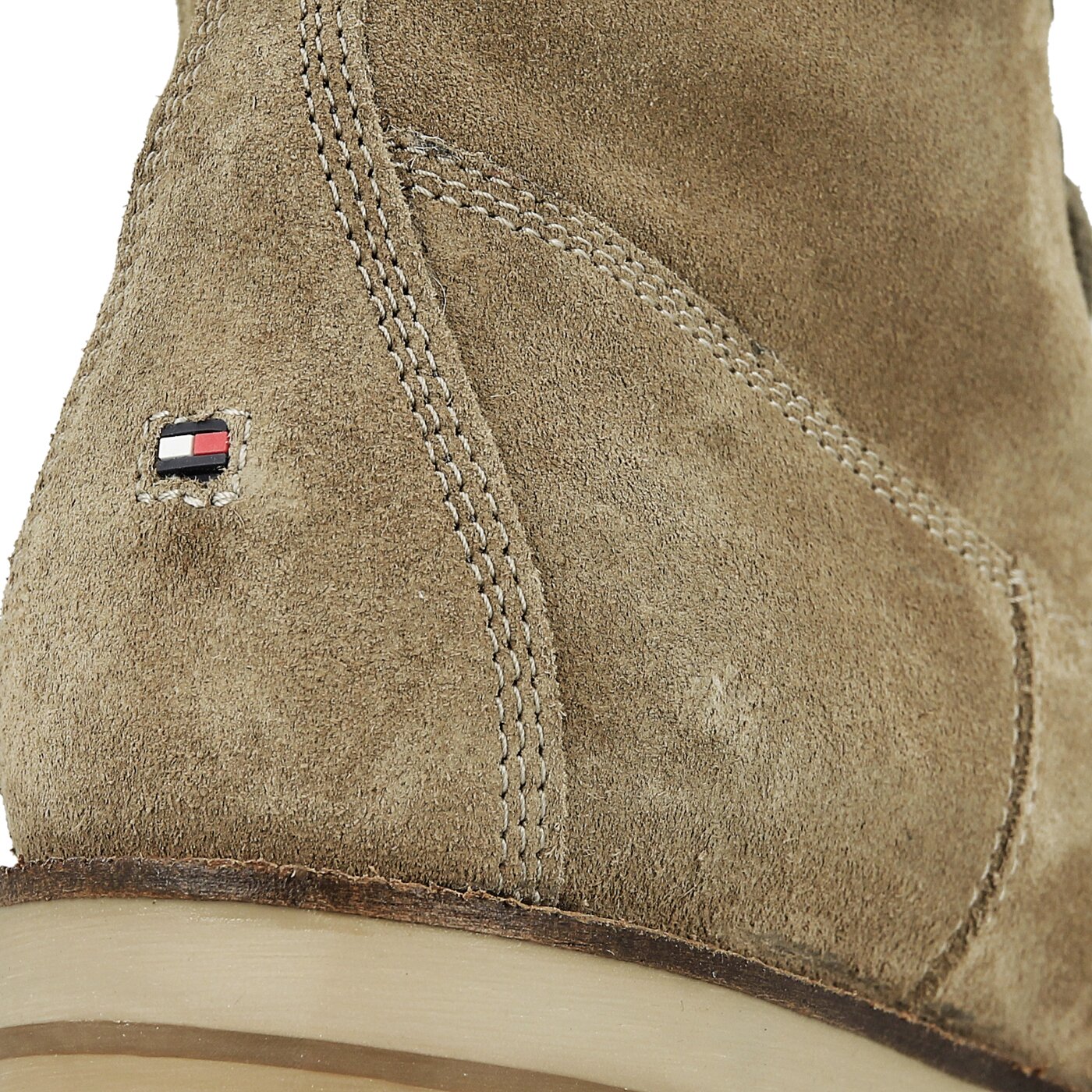 Damskie botki / sztyblety TOMMY HILFIGER WEST 9B fw0fw01534102 kolor beżowy