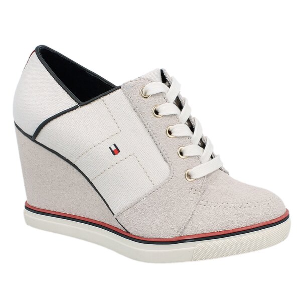 Damskie buty za kostkę TOMMY HILFIGER SAGE 1C  fw56818771100 kolor biały