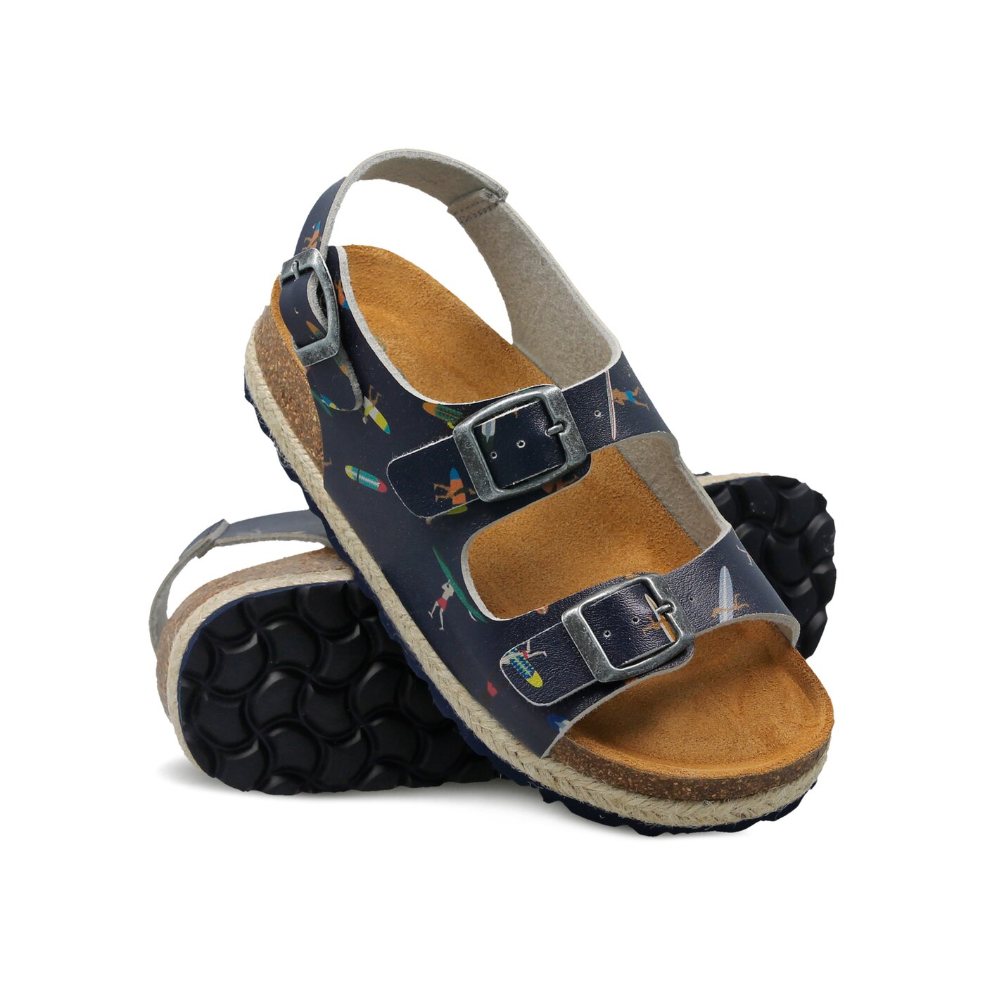 Dziecięce sandały / klapki PAEZ BIO CONGO PRINT PRINT LET'S SURF NAVY 1832752k07-301 kolor granatowy