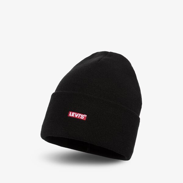 Damska czapka zimowa LEVI'S CZAPKA BEANIE - BABY TAB LOGO d6248-0002 kolor czarny