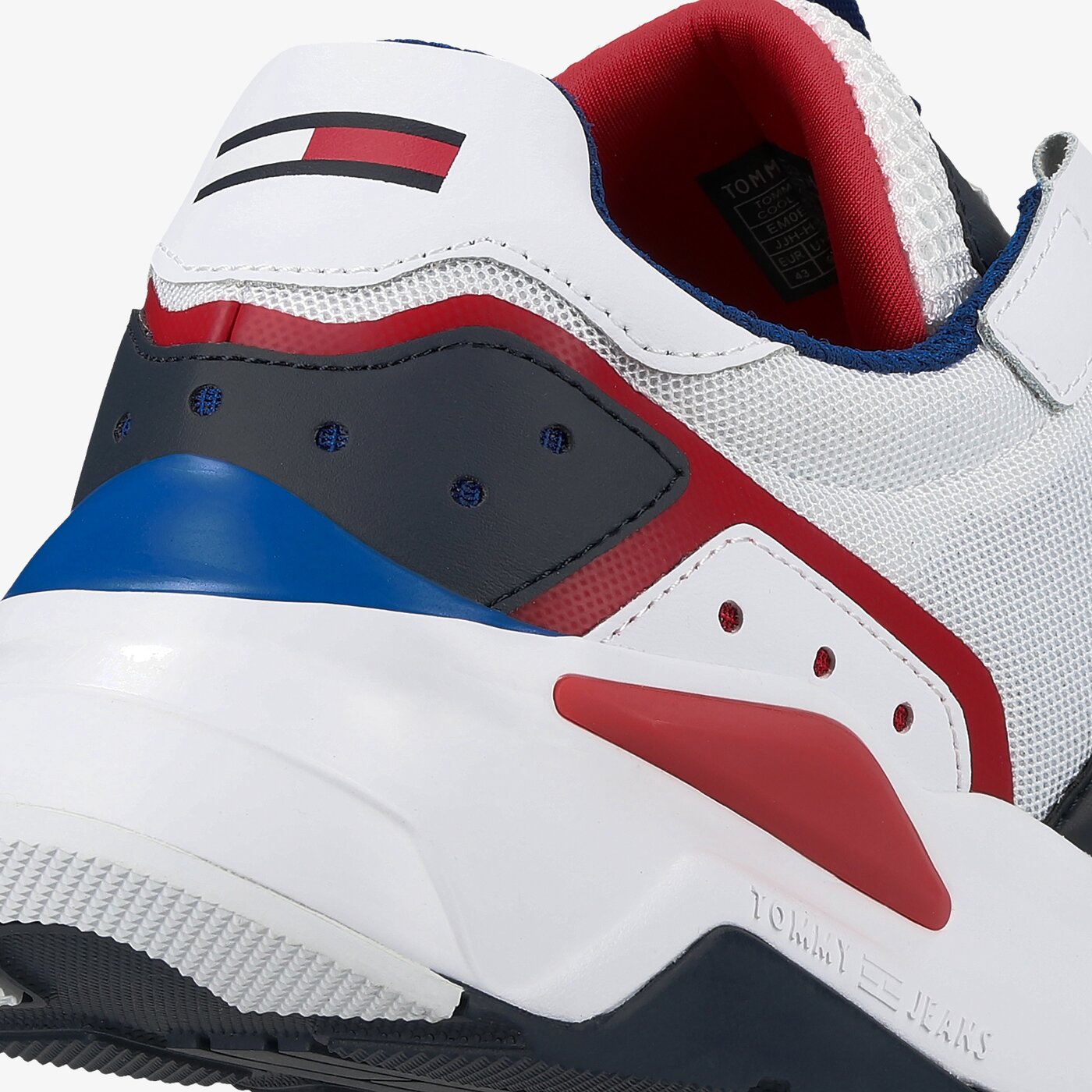 Męskie sneakersy (buty) TOMMY HILFIGER TOMMY JEANS COOL RUNNER em0em004840k9 kolor biały