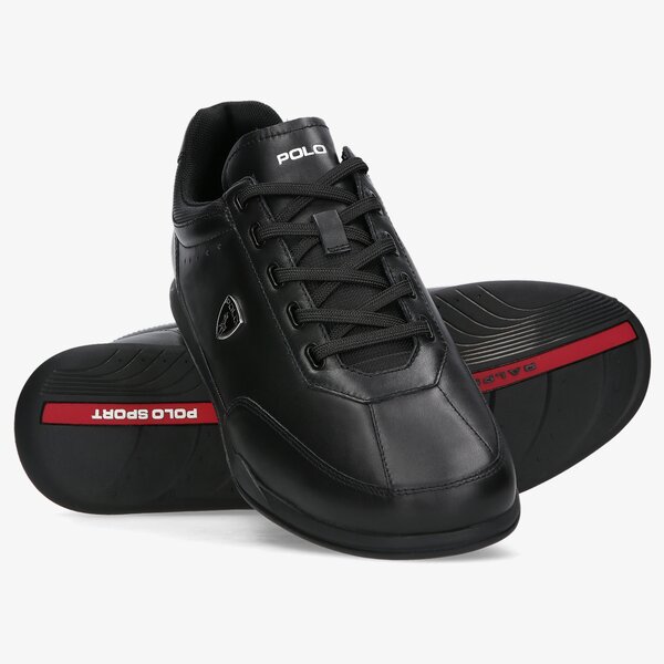 Męskie sneakersy (buty) POLO RL IRVINE LOW SNEAKERS ATHLETIC SHOE  809806258001 kolor czarny