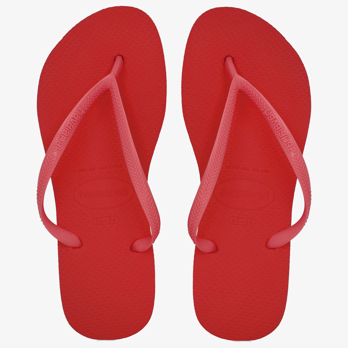 Damskie klapki HAVAIANAS SLIM 40000306024 kolor czerwony