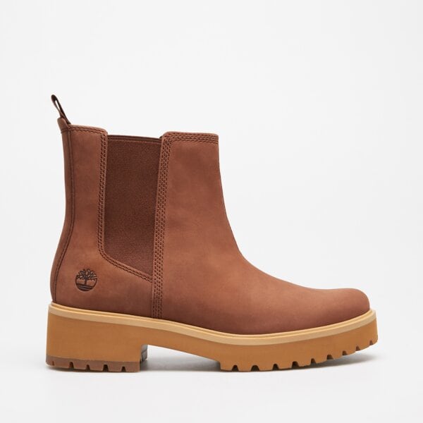 Damskie botki / sztyblety TIMBERLAND CARNABY COOL MID CHELSEA BOOT tb0a2czqem51 kolor brązowy