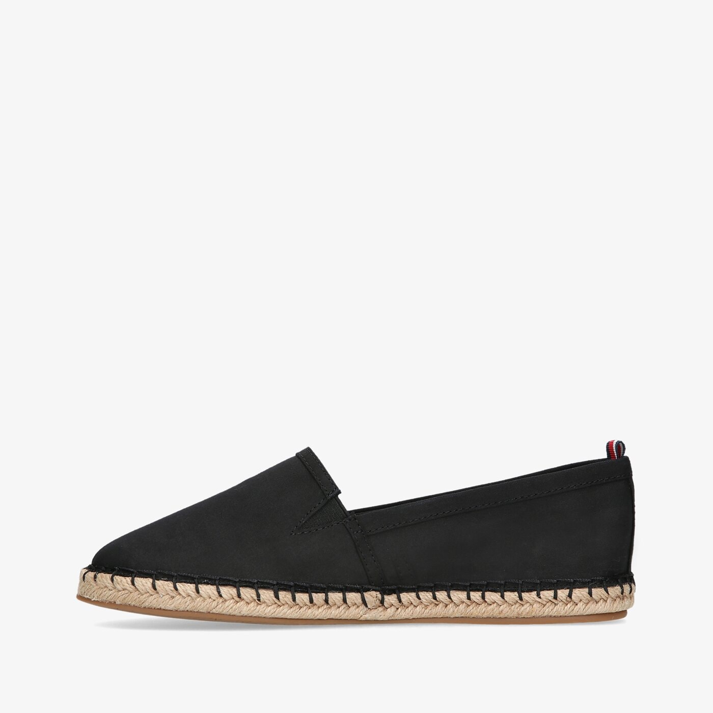 Damskie espadryle TOMMY HILFIGER BASIC TOMMY FLAT ESPADRILLE fw0fw06497bds kolor czarny