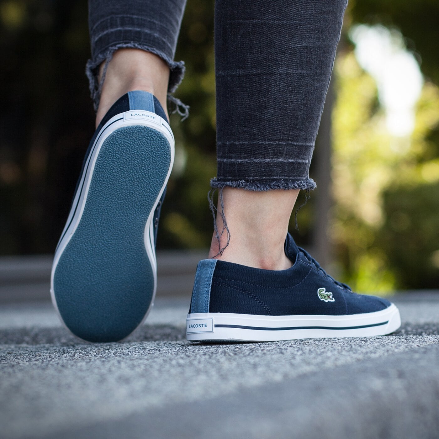 Dziecięce trampki LACOSTE MARCEL 316 2 732spj0105003 kolor granatowy