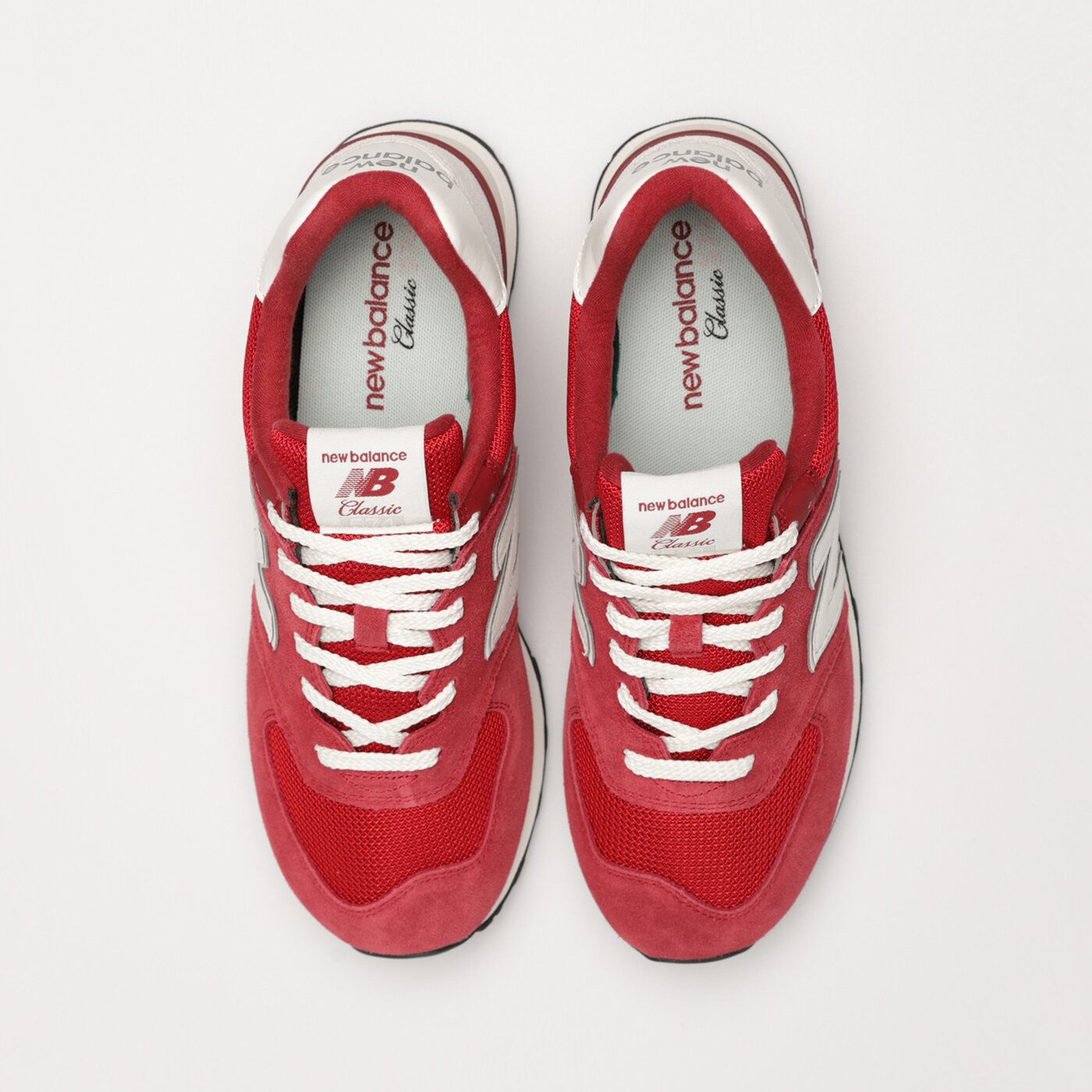 Męskie sneakersy (buty) NEW BALANCE 574  u574wq2 kolor czerwony