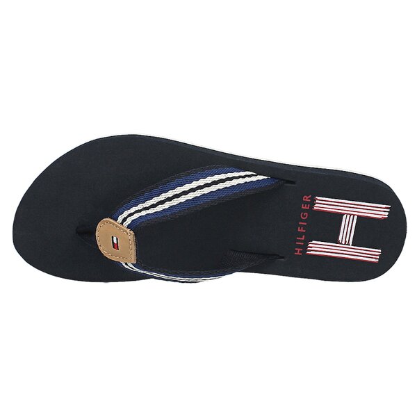 Damskie klapki TOMMY HILFIGER MONICA 26D  fw56818946403 kolor granatowy