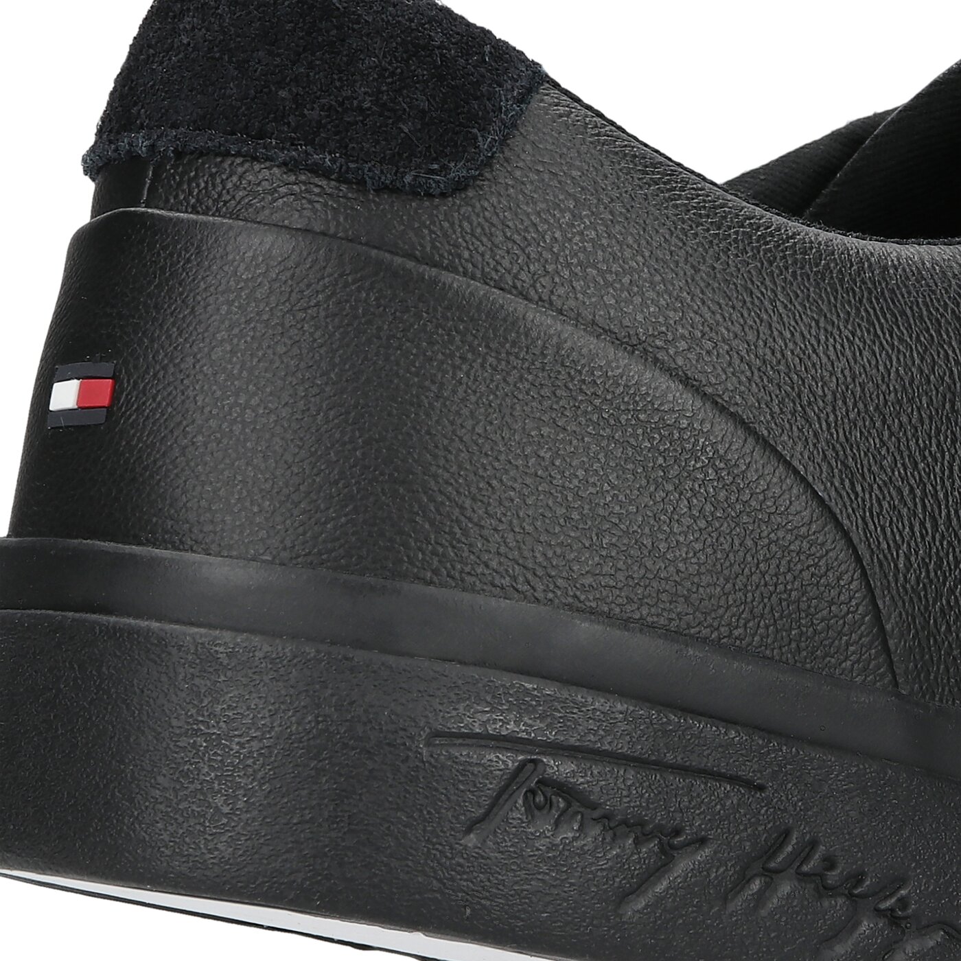 Męskie trampki TOMMY HILFIGER CORPORATE LEATHER SNEAKER fm0fm03397bds kolor czarny