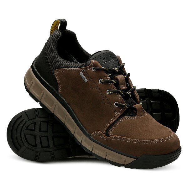 Męskie buty outdoor (trekkingowe) CLARKS EDLUNDBASE GTX 26129129 kolor brązowy